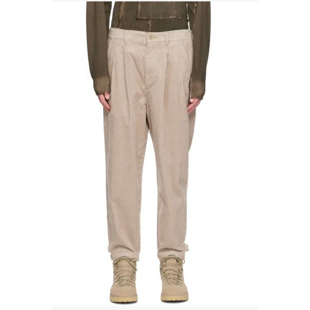 IZZUE Men’s Pleated Corduroy Trouser